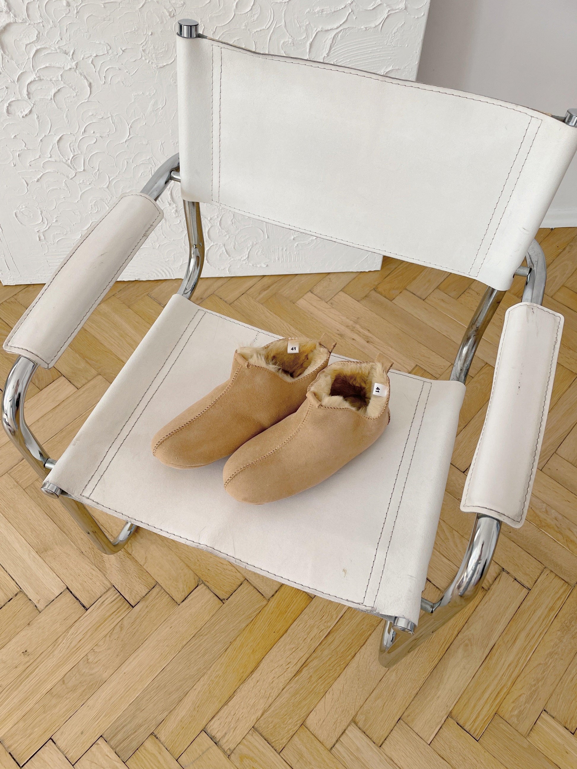 Adult Natural Sheepskin Boots Beige