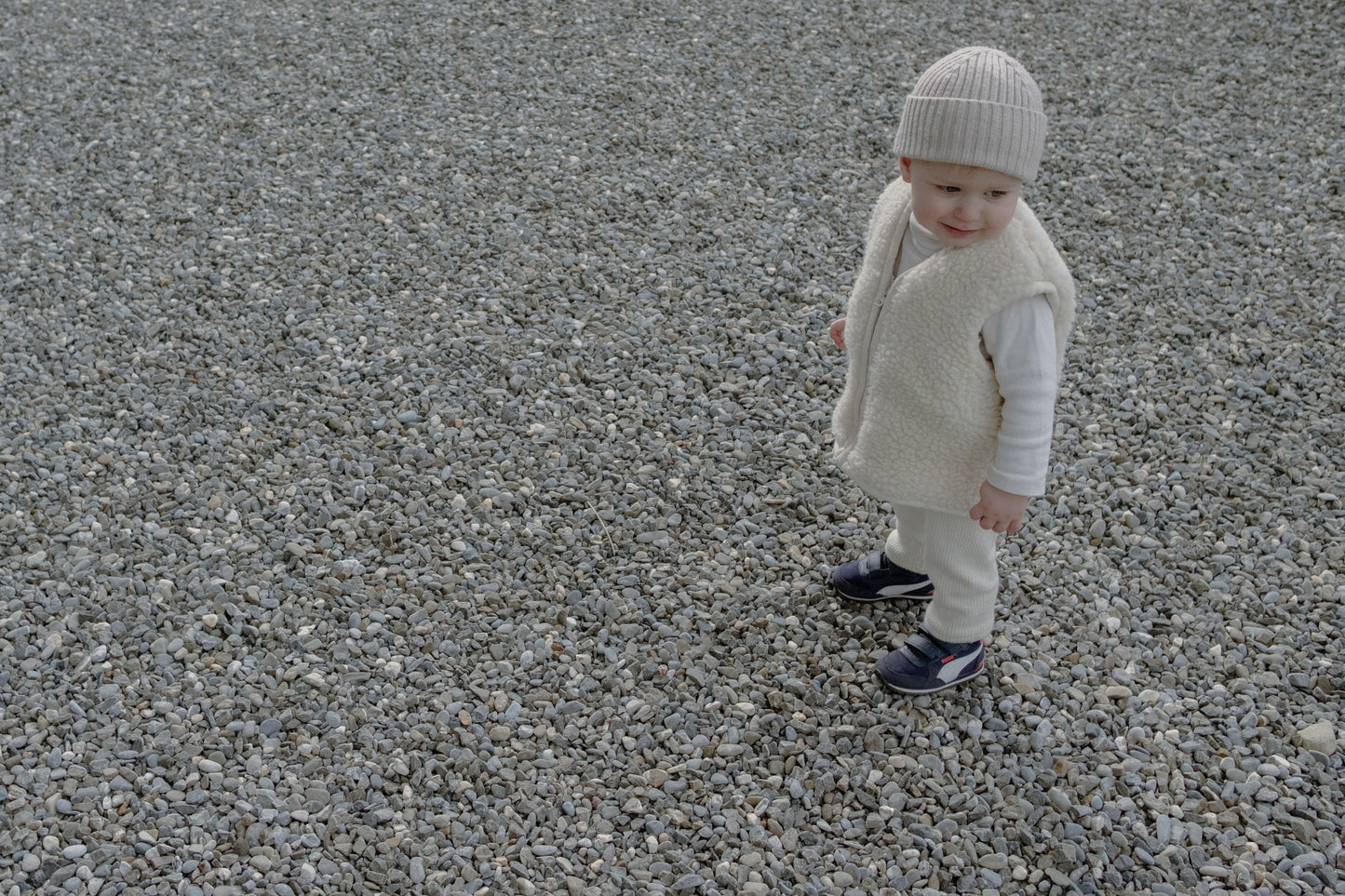 Woolen Pants with Suspenders - Cream - MellowConceptStore