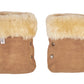 Beige Natural Sheepskin Stroller Hand Muffs