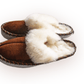 Adult Natural Brown Sheepskin Mules