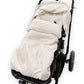 White Natural Sheepskin Stroller Sleeping Bag - MellowConceptStore