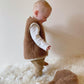 Baby/Kid Virgin Wool Vest - Brown - MellowConceptStore