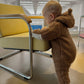 Baby/Kid Virgin Wool Overall - Brown - MellowConceptStore