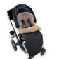 Black Natural Sheepskin Stroller Sleeping Bag - MellowConceptStore