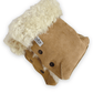 Beige Natural Sheepskin Stroller Hand Muffs