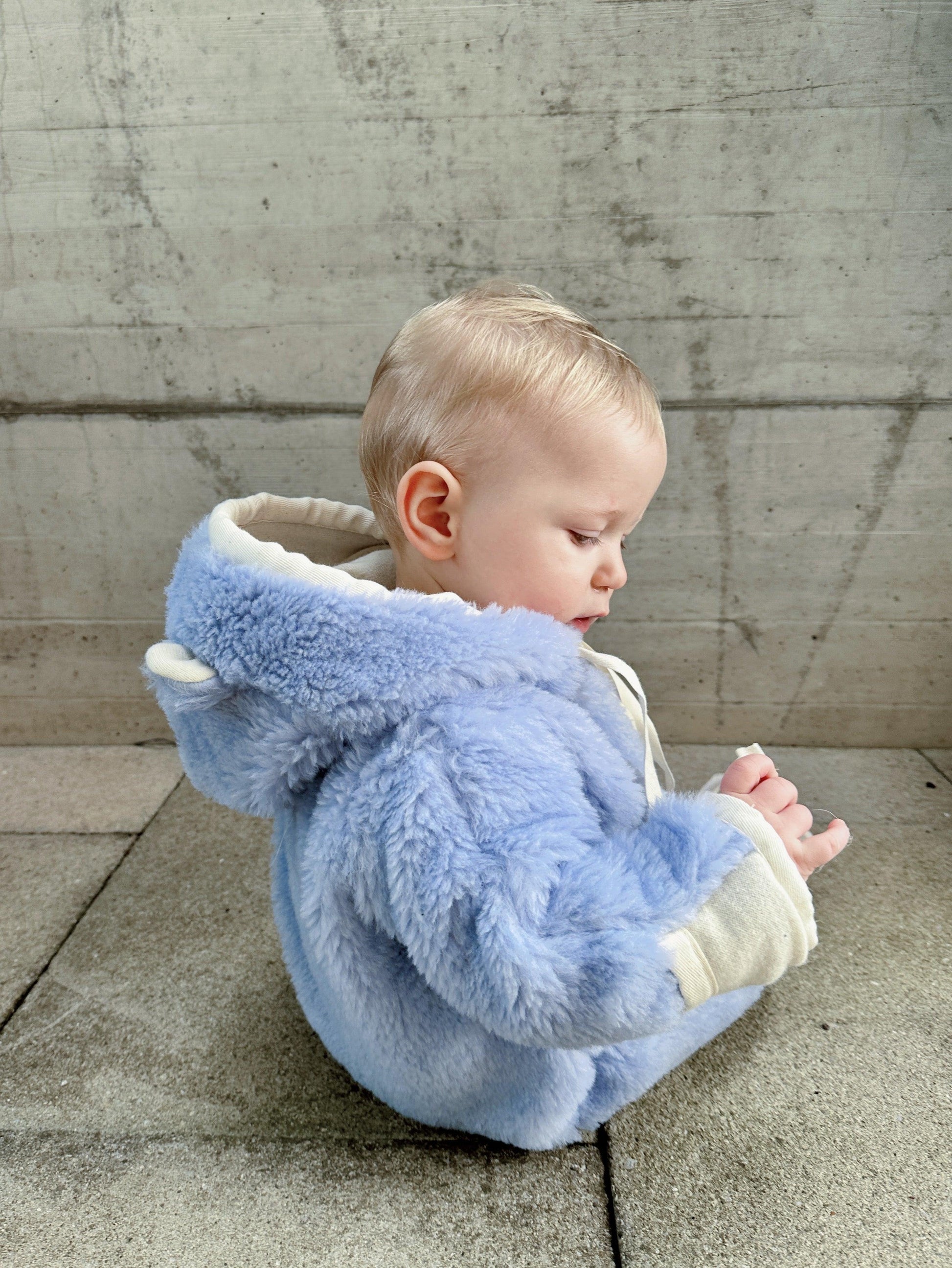 Baby/Kid Virgin Wool Overall - Blue - MellowConceptStore
