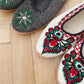 Adult Woolen Slippers (felt) with ornaments