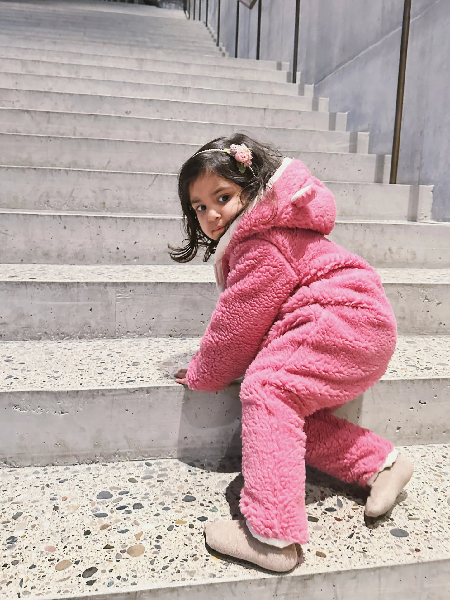 Baby/Kid Virgin Wool Overall - Pink - MellowConceptStore