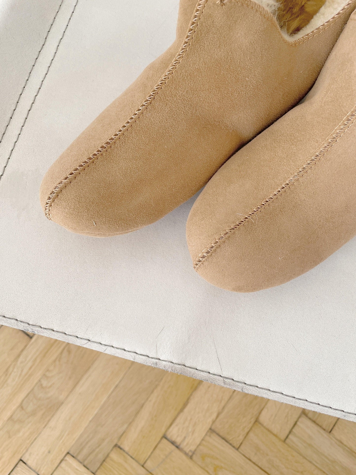 Adult Natural Sheepskin Boots Beige