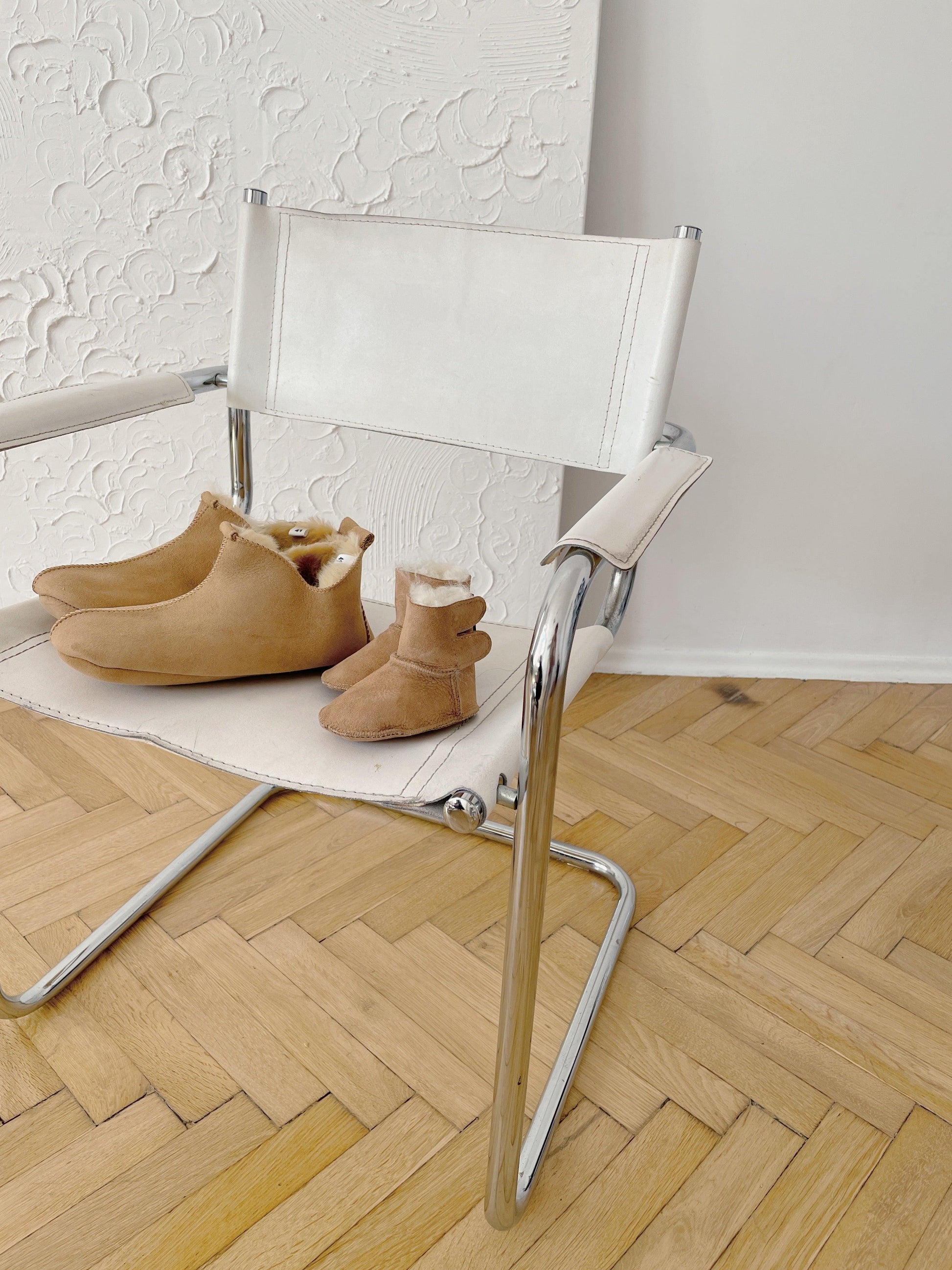 Adult Natural Sheepskin Boots Beige