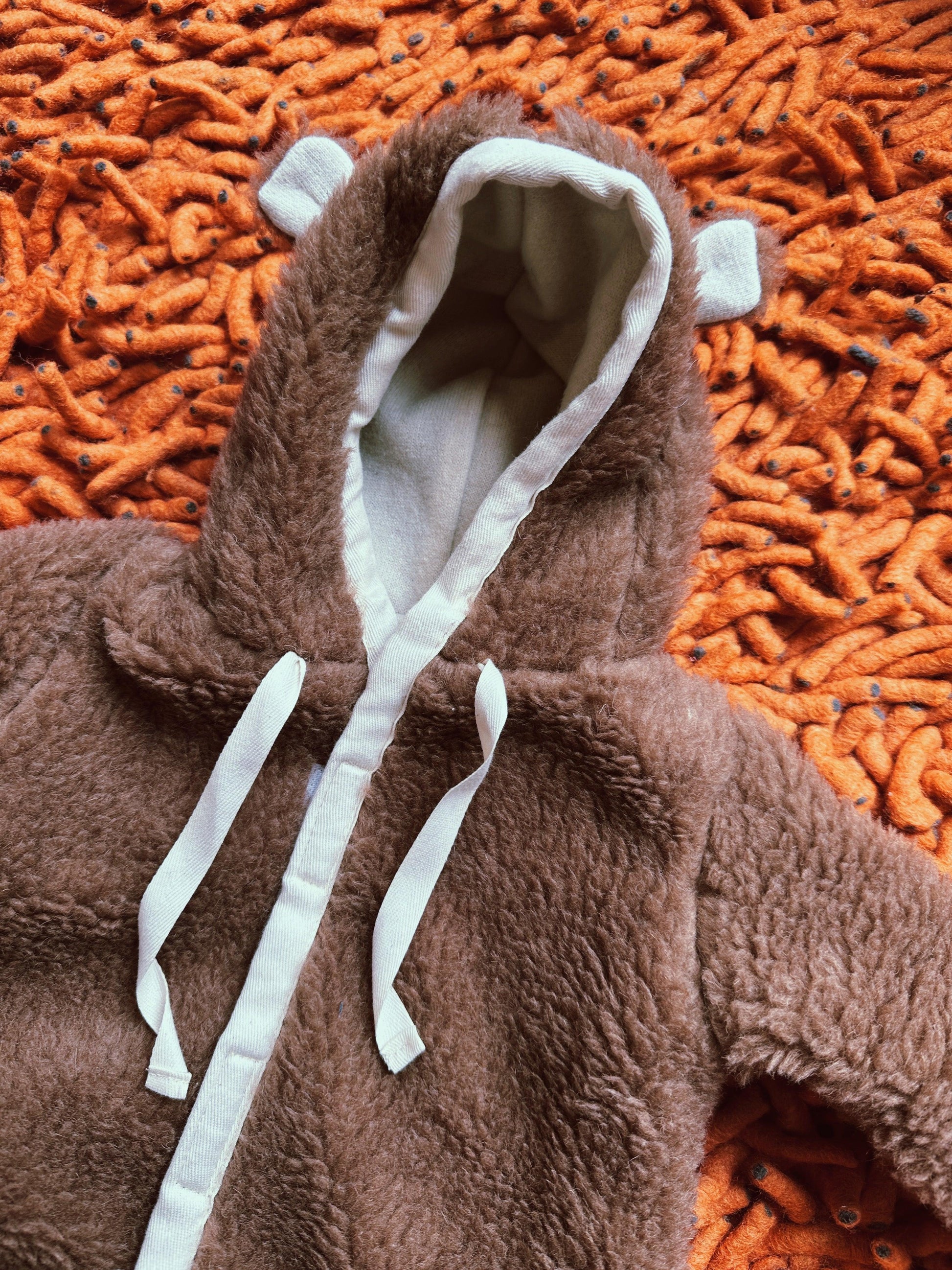 Baby/Kid Virgin Wool Overall - Brown - MellowConceptStore