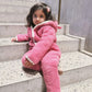 Baby/Kid Virgin Wool Overall - Pink - MellowConceptStore