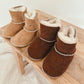 Brown Baby Natural Sheepskin Boots - MellowConceptStore